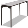 A Picture of product ICE-65877 Iceberg Maxx Legroom™ Folding Table,  60w x 18d x 29-1/2h, Gray/Charcoal