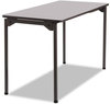 A Picture of product ICE-65887 Iceberg Maxx Legroom™ Folding Table,  72w x 18d x 29-1/2h, Gray/Charcoal