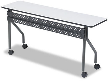 Iceberg OfficeWorks™ Mobile Training Table,  60w x 18d x 29h, Gray/Charcoal