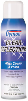 Dymon® Clear Reflections® Mirror & Glass Cleaner,  20oz, Aerosol, 12/Carton