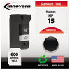 A Picture of product IVR-20015 Innovera® 20015 Inkjet Cartridge,  600 Page-Yield, Black