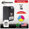 A Picture of product IVR-20078 Innovera® 20078 Inkjet Cartridge,  450 Page-Yield, Tri-Color