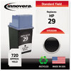 A Picture of product IVR-2029A Innovera® 2029A Inkjet Cartridge Remanufactured Black Ink, Replacement for 29 (51629A), 720 Page-Yield