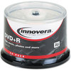 A Picture of product IVR-46851 Innovera® DVD+R Recordable Disc 4.7 GB, 16x, Spindle, Silver, 50/Pack