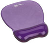 A Picture of product IVR-51440 Innovera® Gel Wrist Support Mouse Pad with Rest, 8.25 x 9.62, Purple