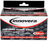A Picture of product IVR-51516 Innovera® Antistatic Screen Cleaning Wipes Cloth, 4.75, x 7.25, Unscented, White, 100/Pack