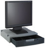 A Picture of product IVR-55000 Innovera® Basic LCD Monitor/Printer Stand 15" x 11" 3", Charcoal Gray/Light Gray