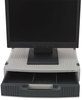 A Picture of product IVR-55000 Innovera® Basic LCD Monitor/Printer Stand 15" x 11" 3", Charcoal Gray/Light Gray