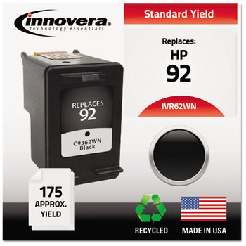 Innovera® 61WN, 62WN Inkjet Cartridge,  175 Page-Yield, Black