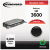 A Picture of product IVR-6470A Innovera® 6470A, 6471A, 6472A, 6473A Laser Cartridge Remanufactured Black Toner, Replacement for 501A (Q6470A), 6,000 Page-Yield