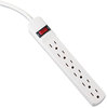 A Picture of product IVR-73306 Innovera® Six-Outlet Power Strip 6 Outlets, ft Cord, Ivory
