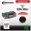 A Picture of product IVR-7553MICR Innovera® 7553MICR MICR Toner Remanufactured Black Replacement for 53AM (Q7553AM), 3,000 Page-Yield