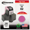 A Picture of product IVR-75WN Innovera® 21WN, 71WN, 72WN, 73WN, 74WN, 75WN Inkjet Cartridge Remanufactured Light Magenta Ink, Replacement for 02 (C8775WN), 240 Page-Yield