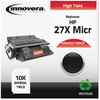 A Picture of product IVR-83027TMICR Innovera® 83027TMICR MICR Toner Remanufactured Black High-Yield Replacement for 27XM (C4127XM), 6,000 Page-Yield, Ships in 1-3 Business Days