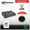 A Picture of product IVR-83543 Innovera® 83543 Laser Cartridge Remanufactured Black High-Yield Toner, Replacement for 43X (C8543X), 30,000 Page-Yield
