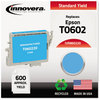 A Picture of product IVR-860220 Innovera® 60120 60220, 60320, 60420 Inkjet Cartridge Remanufactured Cyan Ink, Replacement for 60 (T060220), 600 Page-Yield