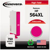 A Picture of product IVR-B324WNC Innovera® B322WN, B321WN, B323WN, B324WN, B325WN Ink Remanufactured Magenta High-Yield Replacement for 564XL (CB324WN), 750 Page-Yield