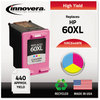 A Picture of product IVR-C644WN Innovera® C644WN Ink Remanufactured Tri-Color High-Yield Replacement for 60XL (CC644WN), 440 Page-Yield