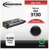 A Picture of product IVR-D3130B Innovera® D3130B, D3130C, D3130M, D3130Y Toner Cartridge Remanufactured Black High-Yield Replacement for 330-1198, 9,000 Page-Yield