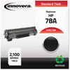 A Picture of product IVR-E278A Innovera® E278A Toner Cartridge Remanufactured Black Replacement for 78A (CE278A), 2,100 Page-Yield