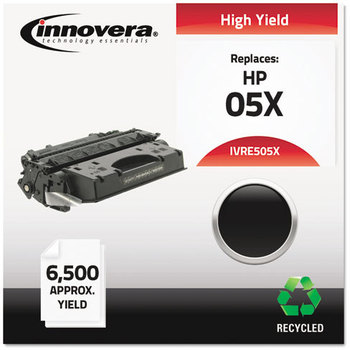 Innovera® E505X Toner Remanufactured Black High-Yield Replacement for 05X (CE505X), 6,500 Page-Yield
