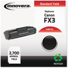 A Picture of product IVR-FX3 Innovera® FX3, FX3PK2 Toner Cartridge Remanufactured Black Replacement for FX-3 (1557A002BA), 2,700 Page-Yield