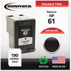 A Picture of product IVR-H561WN Innovera® H561WN, 6625AN Ink Remanufactured Black Replacement for 61 (CH561WN), 200 Page-Yield
