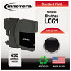 A Picture of product IVR-LC61BK Innovera® LC61BK, LC61C, LC61M, LC61Y Ink Remanufactured Black Replacement for 450 Page-Yield
