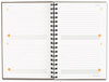 A Picture of product AAG-80620330 AT-A-GLANCE® Plan. Write. Remember.® Planning Notebook Two Days Per Page , 9 x 6, Gray Cover, Undated