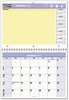 A Picture of product AAG-PM5028 AT-A-GLANCE® QuickNotes® Desk/Wall Calendar 3-Hole Punched, 11 x 8, White/Blue/Yellow Sheets, 12-Month (Jan to Dec): 2025