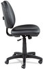 A Picture of product ALE-IN4819 Alera® Interval Series Swivel/Tilt Task Chair Bonded Leather Seat/Back, Up to 275 lb, 18.11" 23.22" Seat Height, Black