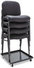 A Picture of product ALE-SC67FA10B Alera® Continental Series Stacking Chairs Supports Up to 250 lb, 19.68" Seat Height, Black, 4/Carton
