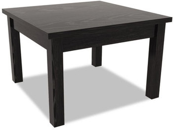 Alera® Valencia™ Series Corner Occasional Table Rectangle, 23.63w x 20d 20.38h, Black