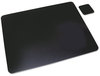 A Picture of product AOP-2036LE Artistic® Leather Desk Pad with Coaster,  20 x 36, Black