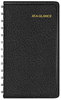 A Picture of product AAG-7003505 AT-A-GLANCE® Weekly Planner 4.5 x 2.5, Black Cover, 12-Month (Jan to Dec): 2025