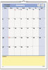 A Picture of product AAG-PM5228 AT-A-GLANCE® QuickNotes® Wall Calendar 12 x 17, White/Blue/Yellow Sheets, 12-Month (Jan to Dec): 2025