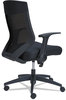 A Picture of product ALE-EBK4217 Alera® EB-K Series Synchro Mid-Back Flip-Arm Mesh Chair Supports Up to 275 lb, 18.5“ 22.04" Seat Height, Black