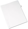 A Picture of product AVE-01019 Avery® Preprinted Style Legal Dividers Exhibit Side Tab Index 10-Tab, 19, 11 x 8.5, White, 25/Pack, (1019)