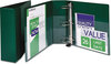 A Picture of product AVE-79784 Avery® Heavy-Duty Non-View Binder with DuraHinge® and One Touch EZD® Rings Locking 3 4" Capacity, 11 x 8.5, Green