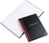 A Picture of product BOR-806 Boorum & Pease® Visitor Register Book,  Black/Red Hardcover, 150 Pages, 10 7/8 x 14 1/8