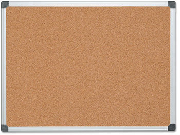 MasterVision® Value Cork Bulletin Board with Aluminum Frame,  36 x 48, Natural