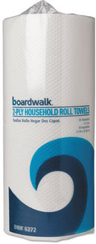 Boardwalk® Household Perforated Paper Towel Rolls,  Perforated, 2-Ply, White, 85 Sheets/Roll, 30 Rolls/Case