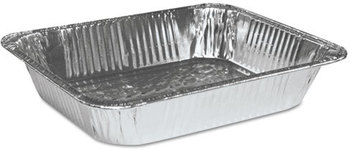 Boardwalk® Aluminum Pans,  Half-Size, Steam Table, Deep, 100/Carton