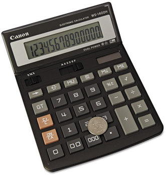 Canon® WS1400H Display Calculator,  14-Digit LCD
