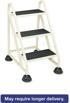 Cramer® Stop-Step® Ladder,  21 1/2w x 27 1/4d x 32 3/4, 3-Step, Beige