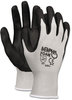 A Picture of product CRW-9673M Memphis™ Economy Foam Nitrile Gloves,  Medium, Gray/Black, 12 Pairs