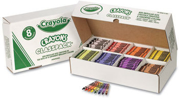 Crayola® Classpack® Crayons,  8 Colors, 800/BX