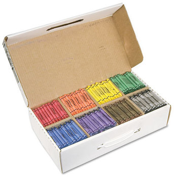 Prang® Crayons Made with Soy,  100 Each of 8 Colors, 800/Carton