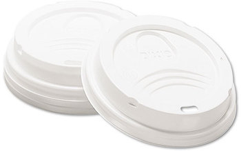 Dixie® Drink-Thru Lid,  Fits 8oz Hot Drink Cups, White, 1000/Carton