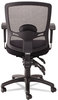 A Picture of product ALE-ET4017 Alera® Etros Series Mesh Mid-Back Petite Multifunction Chair Supports Up to 275 lb, 17.16" 20.86" Seat Height, Black